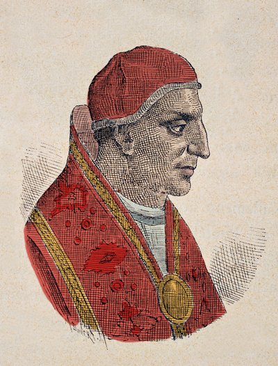 Portrét papeže Etienna III (Stephen, Stefano nebo Stephanus) (768-772) od Italian School