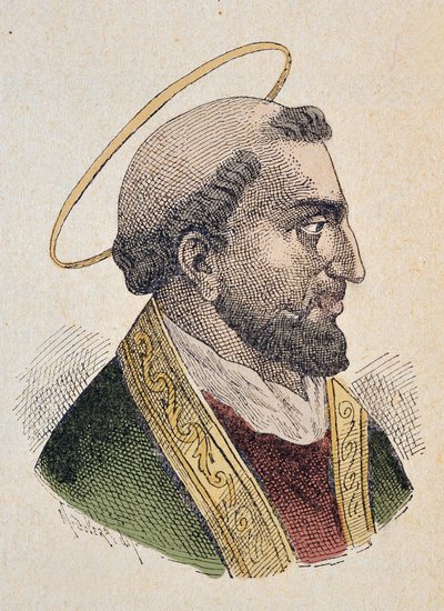 Portrét papeže Evarista (Evaristus nebo Evaristo I) I (97-107) od Italian School