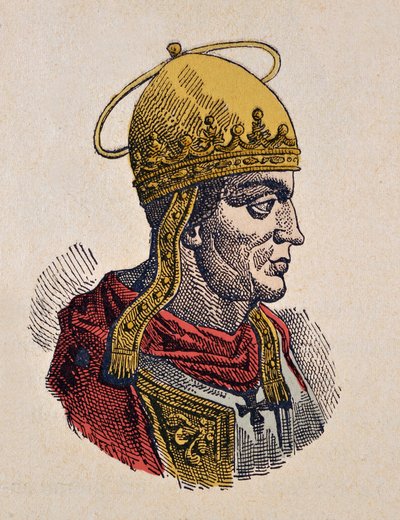 Portrét papeže Hilary (Hilarius nebo Hilarus, Hilary nebo Ilario) (461-468) od Italian School
