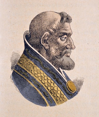 Portrét papeže Honoria III (Onorio) (1213-1227) od Italian School