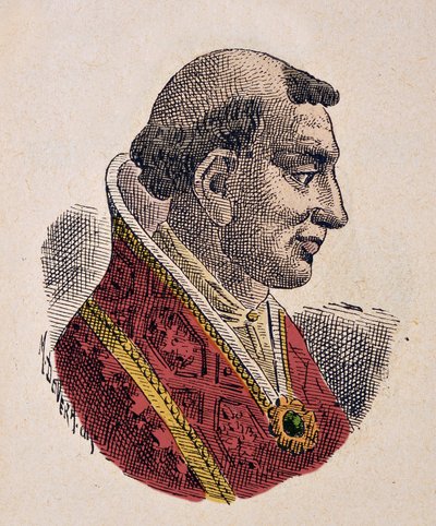 Portrét papeže Leona VI. (Leo nebo leone) (928-929) od Italian School