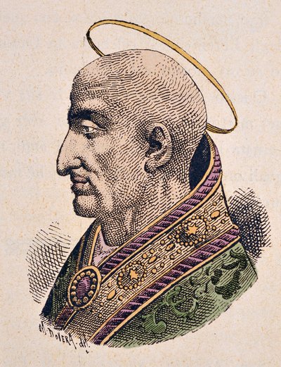 Portrét papeže Pie Iera (Pius nebo Pio) (asi 144-155) od Italian School