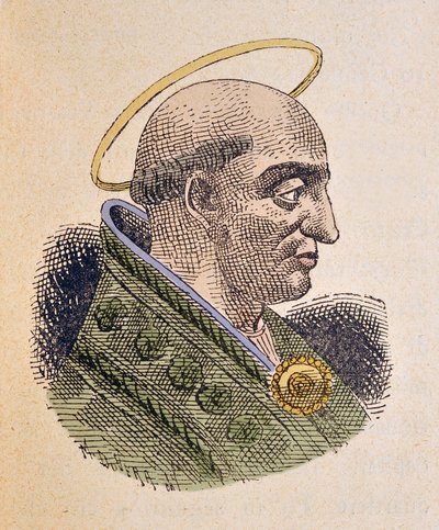Portrét papeže Pontiena (ou Pontian nebo Pontianus nebo Ponziano) (230-235) od Italian School