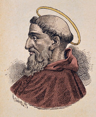 Portrét papeže Telesphorus (125-136/138) od Italian School