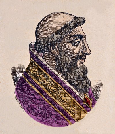 Portrét papeže Viktora II (Vittore) (1055-1057) od Italian School