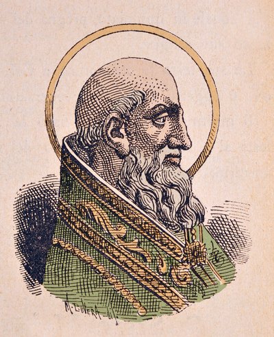 Portrét svatého papeže Etienna Iera od Italian School