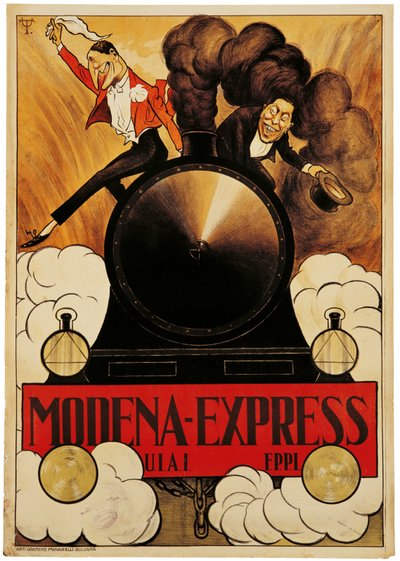 Plakát propagující Modena Express od Italian School