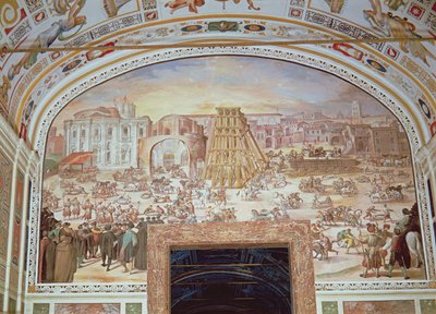 Odstranění obelisku z cirkusu Nero od Italian School