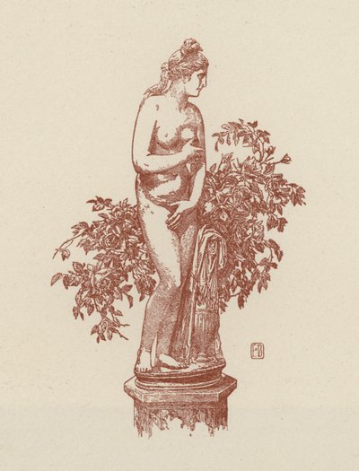 Řím, Kapitolská venuše (litografie) od Italian School