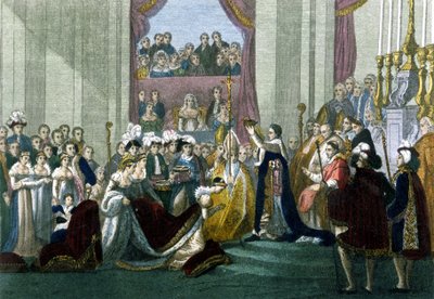Posvátný císař Napoleon I. a korunovace Impress Josephine v Panně Marii 2. prosince od Italian School