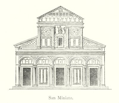 San Miniato (rytina) od Italian School