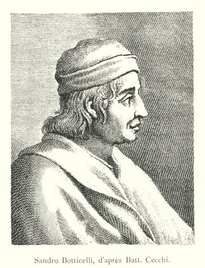 Sandro Botticelli, podle Batta Cecchiho (rytina) od Italian School