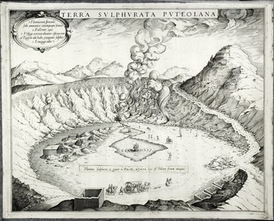 Sopka Solfatara, Pozzuoli, Neapol od Italian School