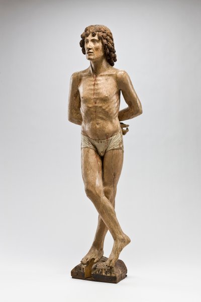 St. Sebastian, cca 1500 (polychromované dřevo) od Italian School