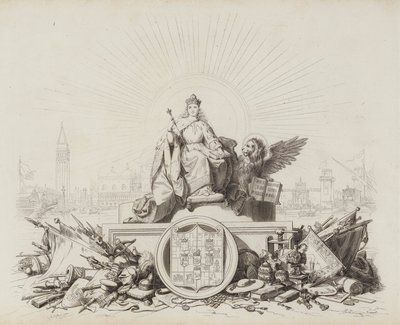 Storia Veneta (rytina) od Italian School