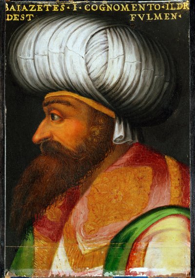 Sultán Bajezid I. Yldirim, vládl 1389-1402 ... od Italian School
