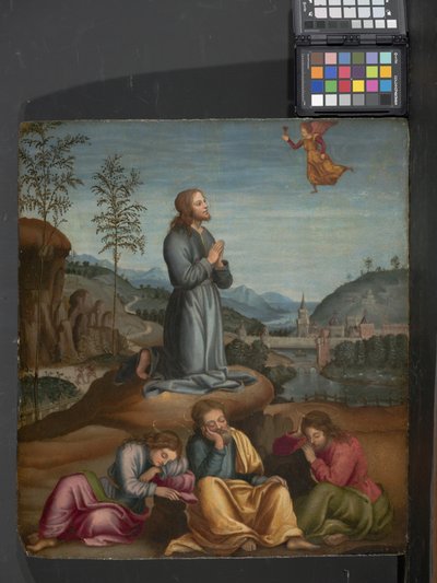 The Agony In The Garden (olej na dřevě) od Italian School