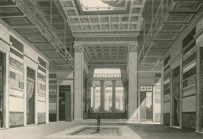 Atrium domu Cassia tak, jak bylo (hlubotisk) od Italian School