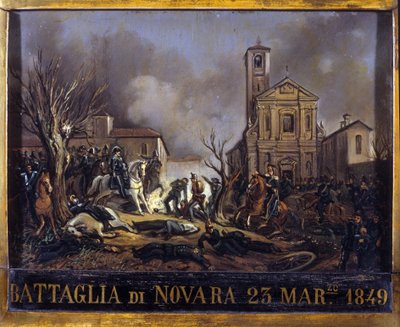 Bitva u Novary (Novara), 23. března od Italian School