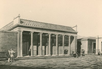 Vchod do trojúhelníkového fóra tak, jak byl (hlubotisk) od Italian School