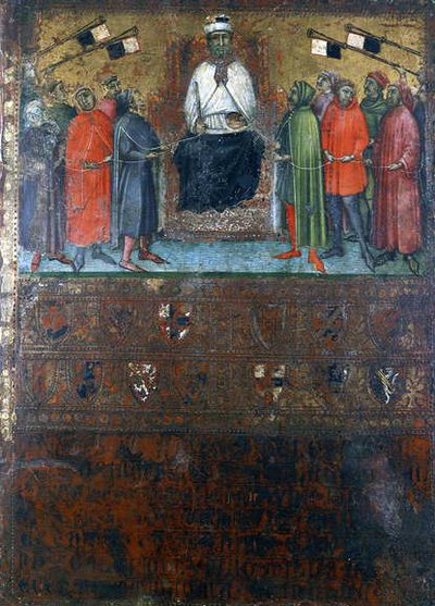 Vláda obnovující prověrky měst, 1385 od Italian School