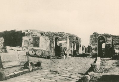 Brána Herculaneum taková, jaká je (hlubotisk) od Italian School