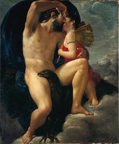 Polibek Jupitera (malba od Italian School