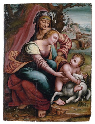 Madona s dítětem se svatou Annou, severoitalský od Italian School