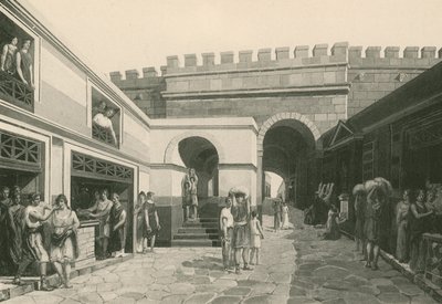Mořská brána tak, jak byla (hlubotisk) od Italian School