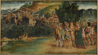 Manželství Jasona a Medei, c1500 (tempera a olej na plátně) od Italian School