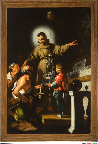 Zázrak Didacus z Alcalá, 1625 od Italian School