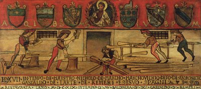 The Oar Makers (panel) od Italian School