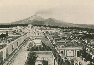 Panorama Pompejí, jak to bylo (hlubotisk) od Italian School
