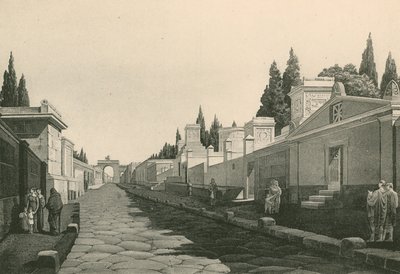 Ulice hrobek tak, jak byla (hlubotisk) od Italian School