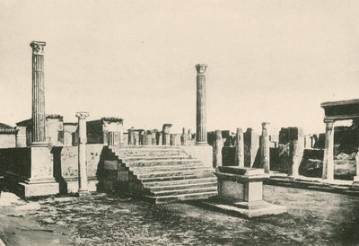 Apollónův chrám tak, jak je (hlubotisk) od Italian School