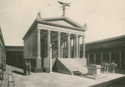 Apollónův chrám tak, jak byl (hlubotisk) od Italian School