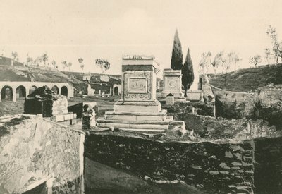 Ustrinum nebo krematorium tak, jak je (hlubotisk) od Italian School