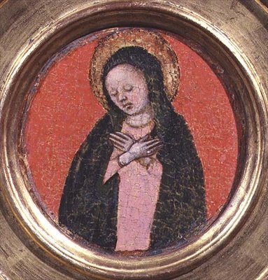 Panna Maria, pravá strana triptychu (panel) (viz také 74615 a 74616) od Italian School