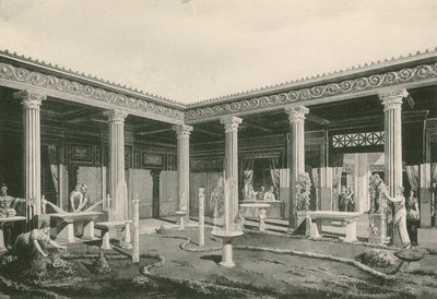 Viridarium v Domě Vettiů. Jak to bylo (hlubotisk) od Italian School