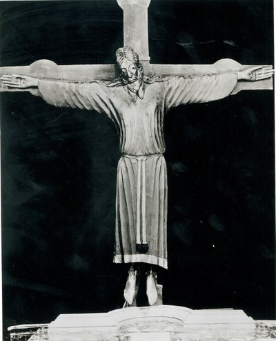 Volto Santo, pravděpodobně zahájené Nikodémem (fl.1150-66) (dřevo) od Italian School