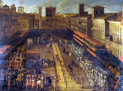 Pohankový joute na Piazza Navona (Řím) dne 25.2.1634. od Italian School