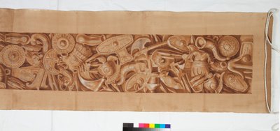 Three Drawings after the Antique, c.1750 (kresba štětcem zvýrazněná hnědým lavírováním přes slabý náznak černou křídou) od Italian School
