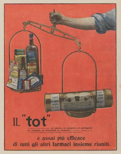 Tot (barevná litografie) od Italian School