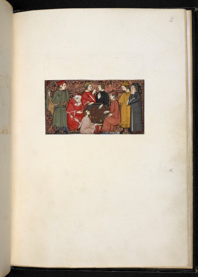 Pojednání o neřestech a ctnostech Přidat MS 27695 f.12r, asi 1330-40 (pergamen) od Italian School