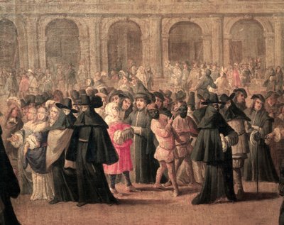 Benátky, karneval na náměstí svatého Marka, Itálie od Italian School