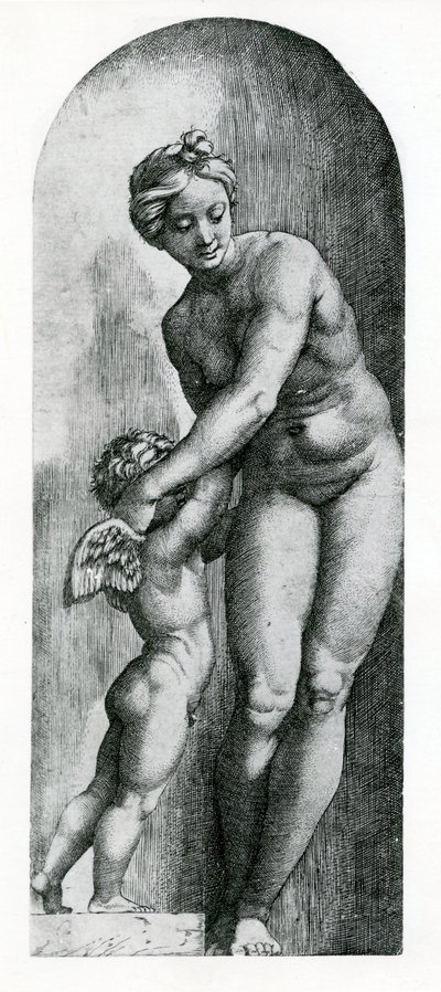 Venuše a Amor, 17. století od Italian School