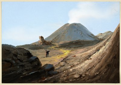 Vesuv, říjen 1880 od Italian School