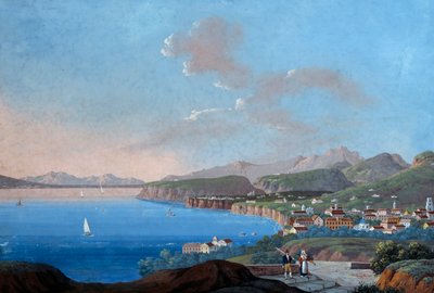 Pohled na Sorrento (kvaš) od Italian School