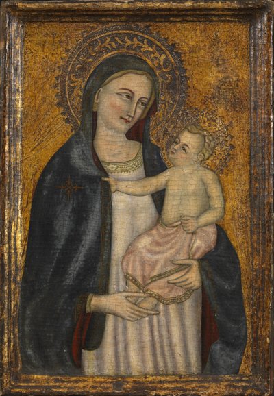 Panna a dítě, padělek díla kolem roku 1450, kolem roku 1900-20 od Italian School