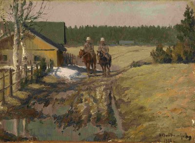 Kozáci na koni, 1916 od Ivan Alexeyevich Vladimirov